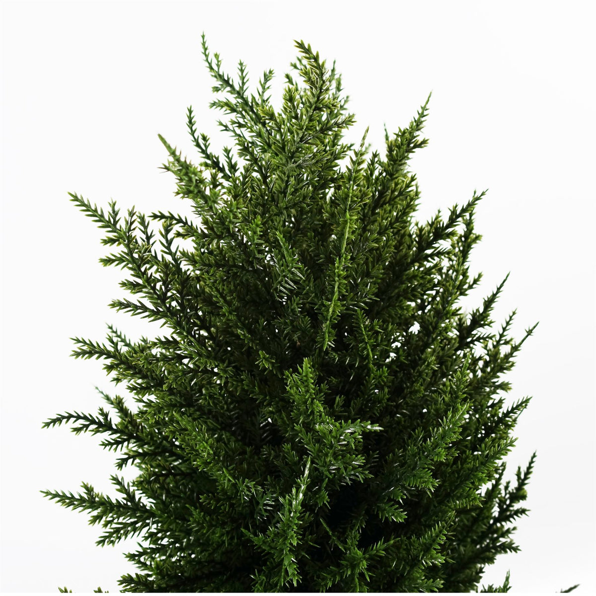 Leaf Pair of 120cm Spiral Cypress Artificial Trees – UV Resistant Outdoor Topiary Plants in Pots