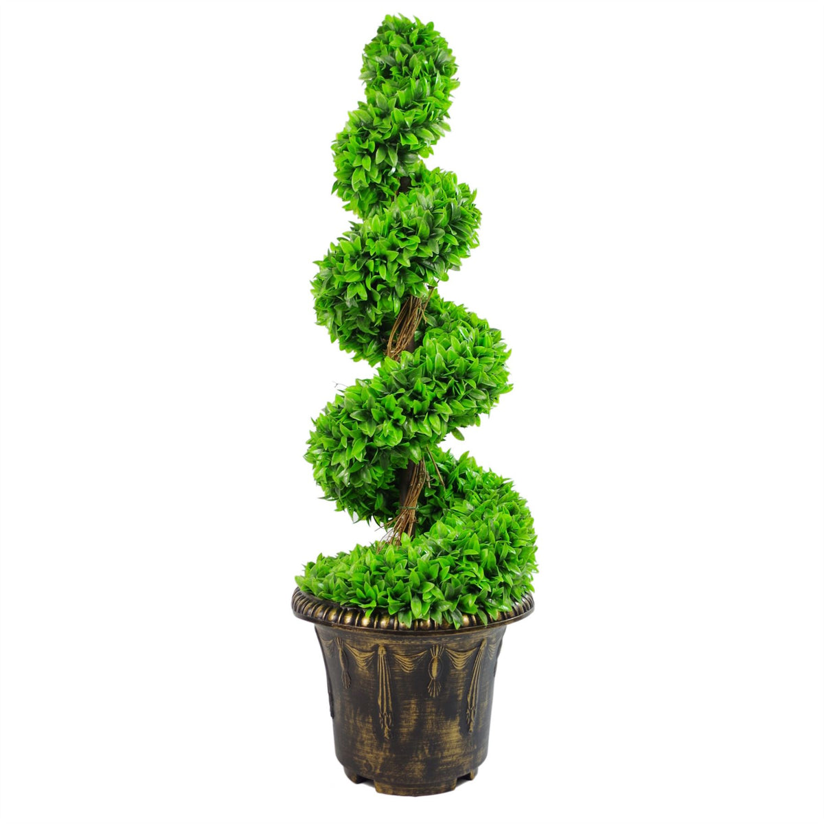 120cm Purple Artificial Spiral Topiary with Planter