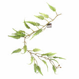 6 x 125cm Artificial Hanging Trailing Fern Plant