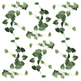 6 x 100cm Artificial Hanging Trailing Rounded Ivy Plant