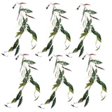 6 x 110cm Artificial Hanging Trailing Begonia Maculata Spotted Plant