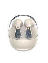 WYEWAVE Supercool Design Wireless Earbuds with Bluetooth 5.1 and Charging Case – Beige