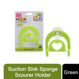Aquarius Suction Sink Sponge Holder – Wire Draining Caddy for Kitchen & Bathroom, Green