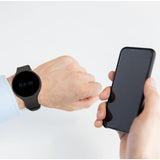 Bas-Tek Sport Bluetooth Fitness Tracker – Lightweight Activity Watch with Sleep Monitor & Call Alerts, Black