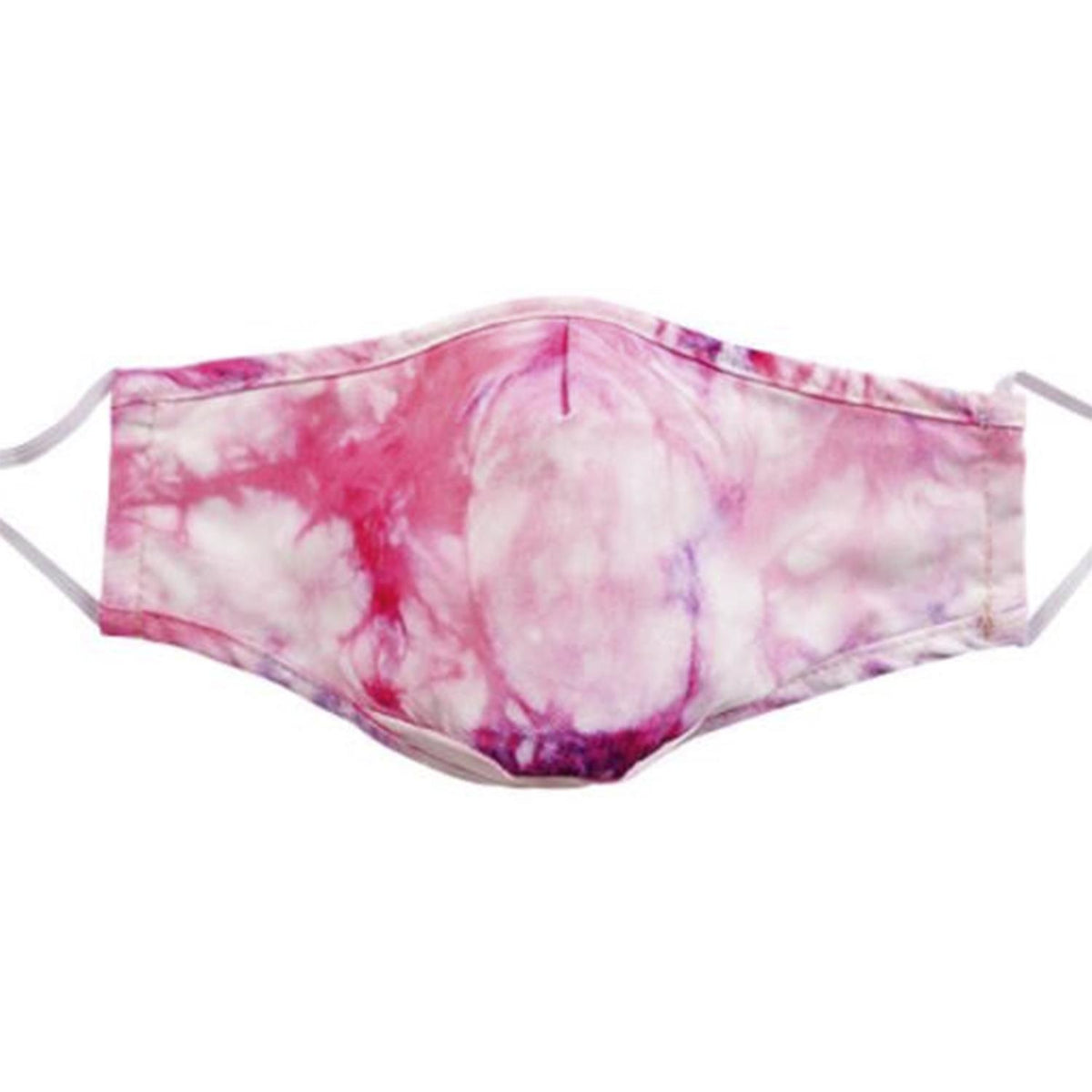 Termin8 Adult Tie-Dye Three Layer Face Mask – Lightweight, Reusable, Hand-Dyed, Pink