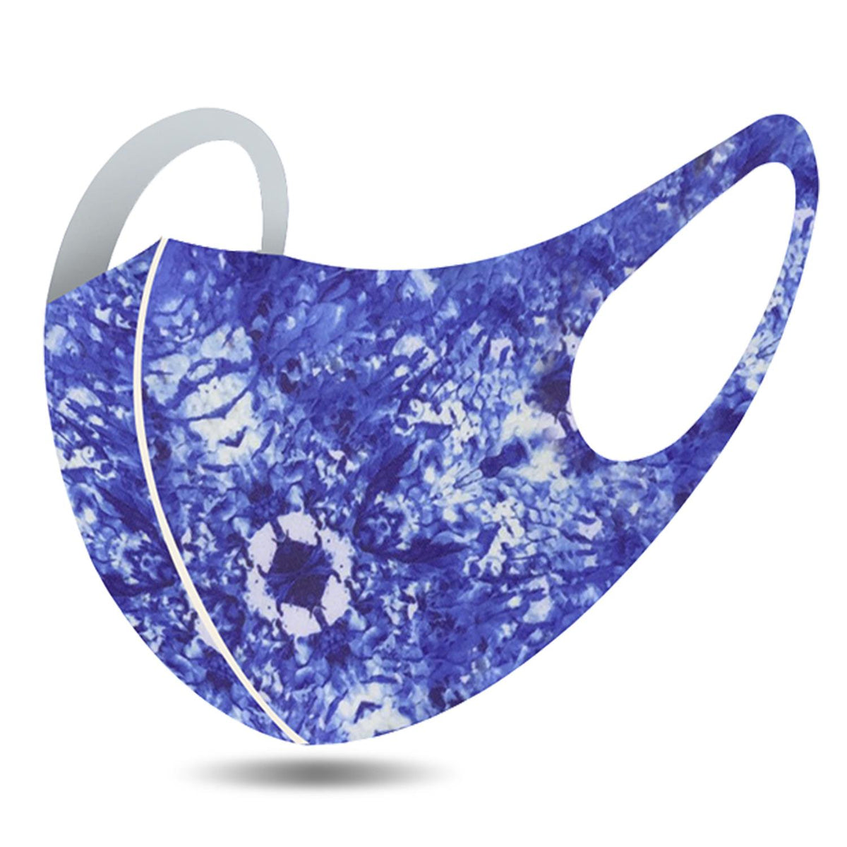 Termin8 Reusable Pure Cotton Face Mask, Single Layer with Elastic Loops – Adult, Multi-Colour Print Design 7