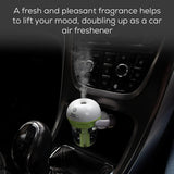 Aquarius Portable Car Humidifier and Aroma Diffuser, 25ml per Hour – Plug-In 12V Air Humidifier, Green