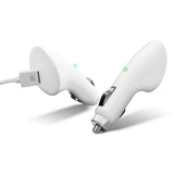 FX Factory USB Car Charger, 1000mA with LED Power Indicator and Overload Protection – Lighter Adapter, White
