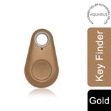 Aquarius Key Finder Anti-Lost Alarm with GPS Last Location Finder & Bluetooth 4.0 – Phone App Tracker, Gold