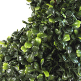 Leaf Design UK 120cm (4ft) Artificial Boxwood Tower Tree with Spiral Metal Top – Indoor and Outdoor Topiary