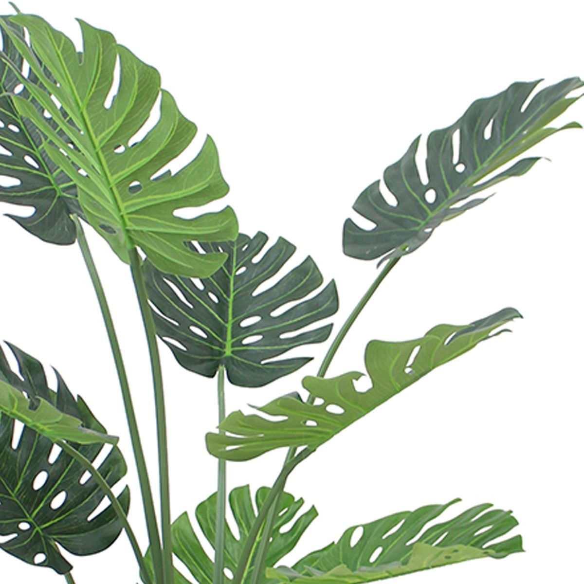 Leaf Design UK 120cm (4ft) Luxury Artificial Monstera Plant in Black Pot – Realistic Faux Houseplant