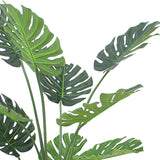 Leaf Design UK 120cm (4ft) Luxury Artificial Monstera Plant in Black Pot – Realistic Faux Houseplant