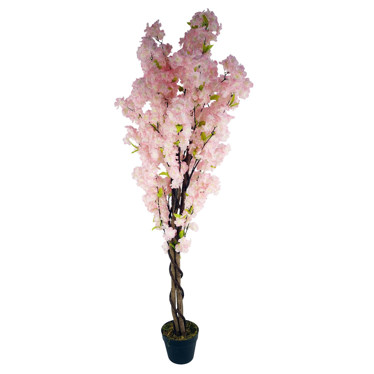 Leaf Design UK 150cm Artificial Pink Cherry Blossom Tree – Large Realistic Potted Faux Tree