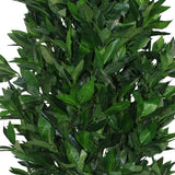 Leaf Design UK 120cm (4ft) Artificial Topiary Bay Tree Pyramid Cone – Extra Large Realistic Entrance Plant