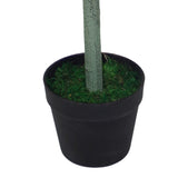 Leaf Pair of Artificial Topiary Bay Trees with Pyramid Cones, 120cm – Extra Large Entrance Plants