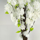 Leaf Design Artificial Blossom Tree, 150cm – Fully Assembled Realistic Indoor Plant, Potted