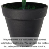 Artificial Watermelon Leaf Plant in Black Pot – Ready Potted, Approx. 45cm Tall