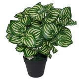 Artificial Watermelon Leaf Plant in Black Pot – Ready Potted, Approx. 45cm Tall