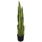 90cm (3ft) Artificial Sansevieria Yellow Green Indoor Plant – Large