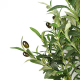Artificial Olive Tree, 160cm with 1,296 Leaves & 72 Olives – Realistic Mediterranean Indoor Greenery