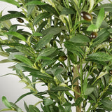 Artificial Olive Tree, 160cm with 1,296 Leaves & 72 Olives – Realistic Mediterranean Indoor Greenery