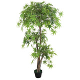 Leaf Design Artificial Japanese Maple Tree, 150cm – Evergreen Acer with Wired Stems, Weighted Pot