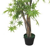 Leaf Design Artificial Japanese Maple Tree, 150cm – Evergreen Acer with Wired Stems, Weighted Pot