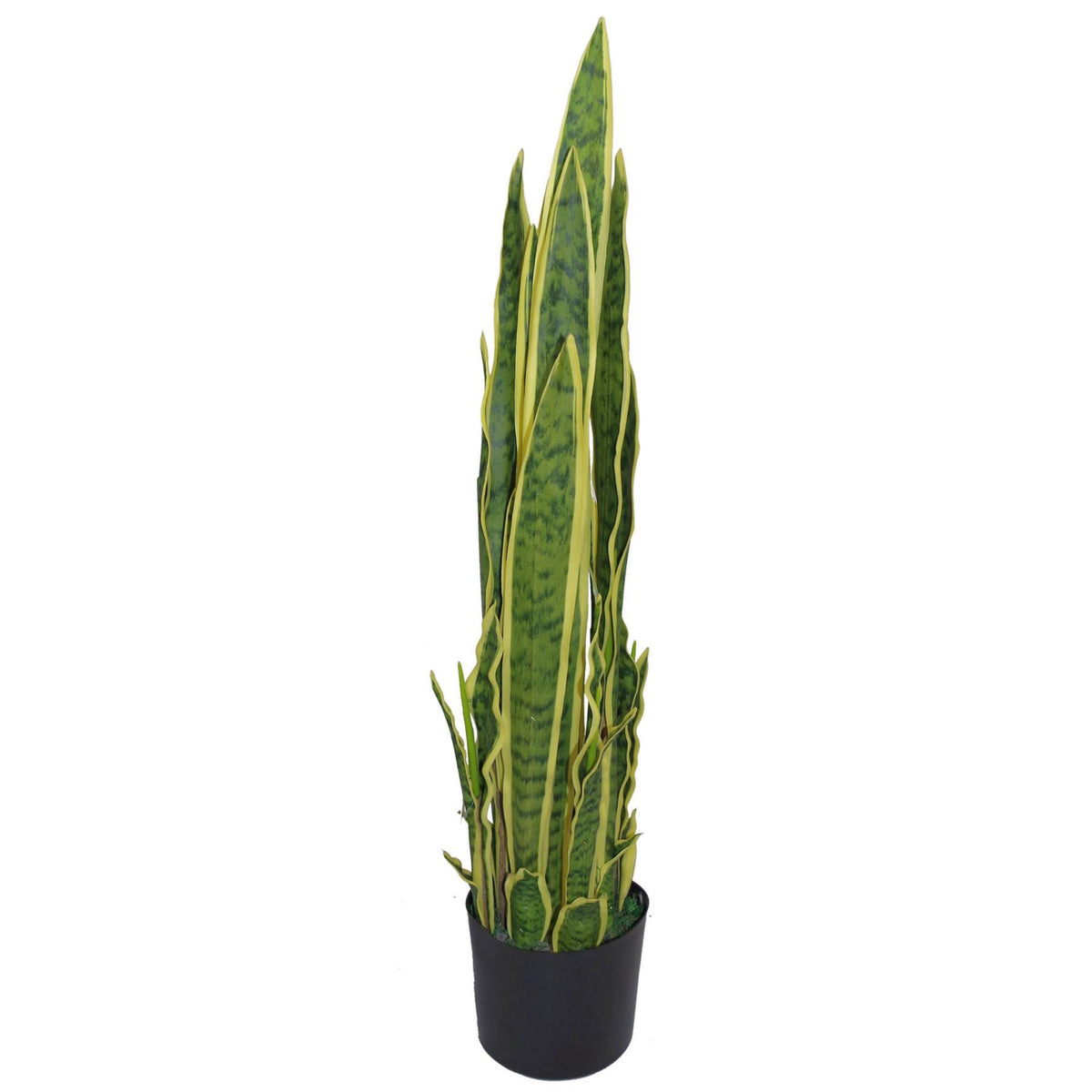 90cm (3ft) Artificial Sansevieria Yellow Green Indoor Plant – Large
