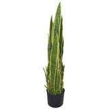 90cm (3ft) Artificial Sansevieria Yellow Green Indoor Plant – Large