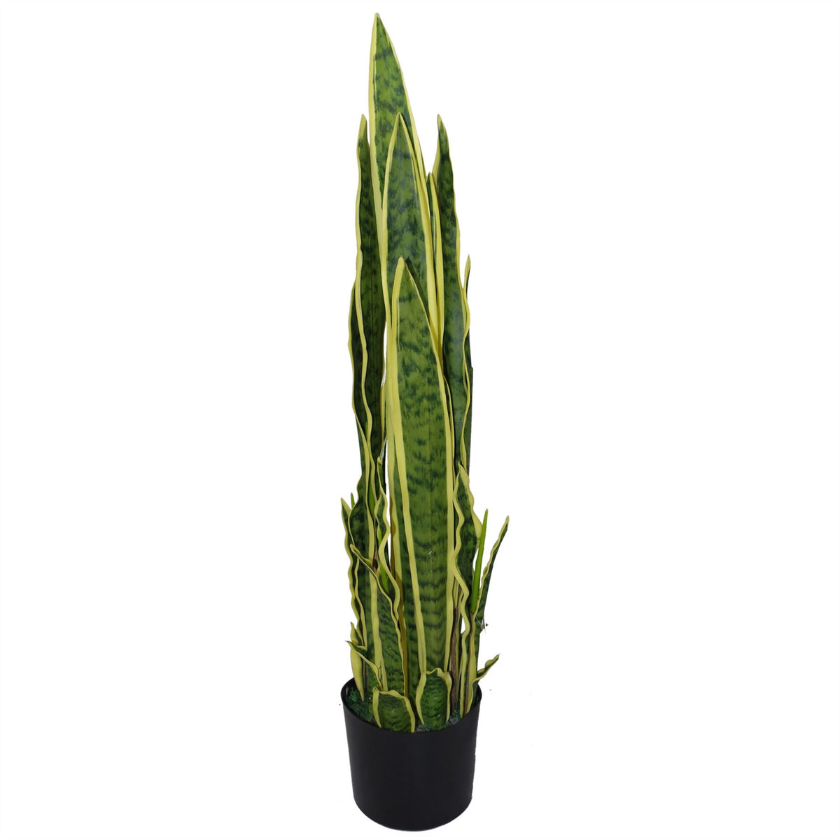 90cm (3ft) Artificial Sansevieria Yellow Green Indoor Plant – Large