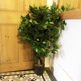 90cm Artificial Ficus Tree Bush – Large Bushy Plant