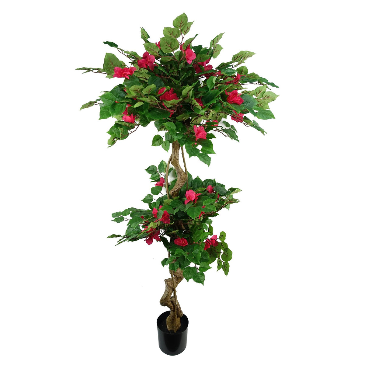Leaf Design Artificial Japanese Bougainvillea Tree, 150cm – Silk Flowers & Twisted Trunk, Indoor Use