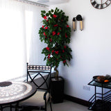Leaf Design Artificial Japanese Bougainvillea Tree, 150cm – Silk Flowers & Twisted Trunk, Indoor Use
