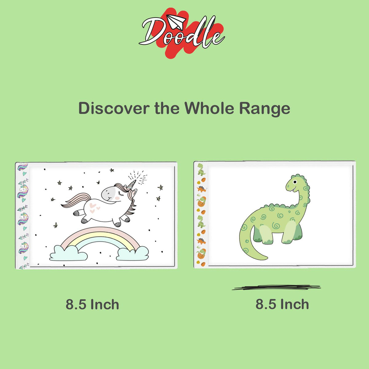 Doodle A4 Ultra-Thin Portable LED Tracing Pad with USB Cable – Dimmable Light Box for Drawing, Dinosaur