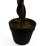 Leaf Artificial Red Rose Tree with Twisted Vine Trunk – 90cm (3ft)
