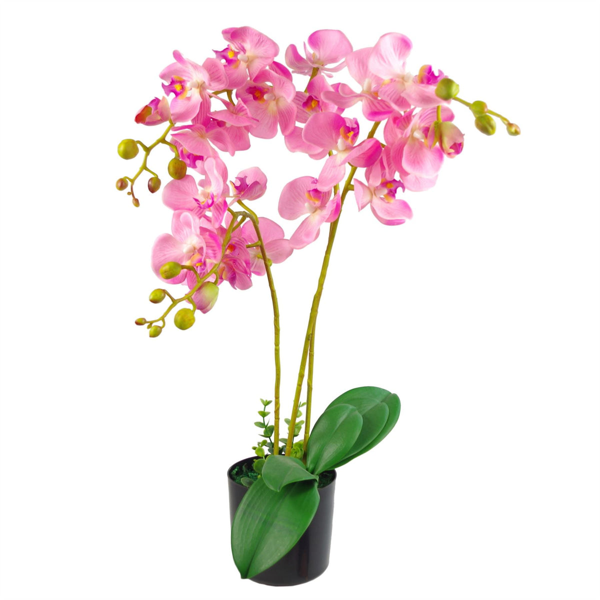 60cm Luxury Artificial Orchid – Triple Stem, Pink
