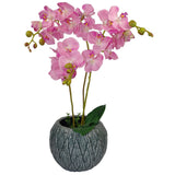 60cm Luxury Artificial Orchid – Triple Stem, Pink