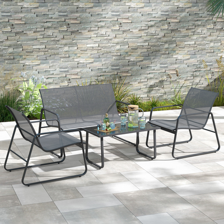 Outsunny Patio Sofa Set side view