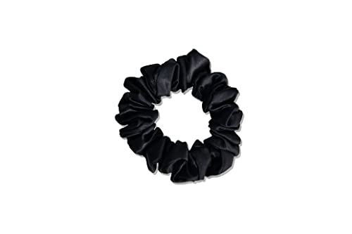 Sleepdown 100% Silk Scrunchies, Set of 3 – 22 Momme Silk Hair Ties (2.5cm) in Gift Box