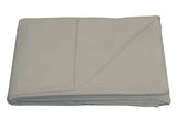 Sleepdown 68 Pick Cotton Blend Flat Sheet, 230 x 254cm – Soft Easy Care Bed Linen, Natural
