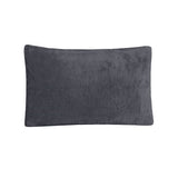 Sleepdown Teddy Fleece Housewife Pillowcase Pair – Super Soft Cuddly Bedding, Charcoal
