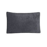 Sleepdown Teddy Fleece Housewife Pillowcase Pair – Super Soft Cuddly Bedding, Charcoal