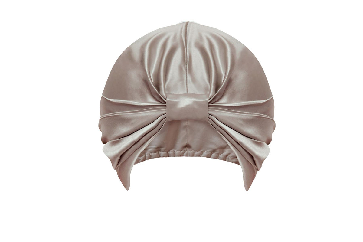Sleepdown 100% Silk Hair Wrap, 22 Momme Silk – Gentle Hair Care Accessory, Champagne