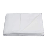 Sleepdown 68 Pick Cotton Flat Bed Sheet – Soft, Easy-Care Cotton Blend Bed Linen, White