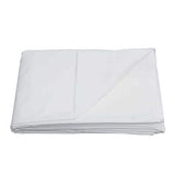 Sleepdown 68 Pick Cotton Flat Bed Sheet – Soft, Easy-Care Cotton Blend Bed Linen, White