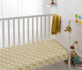 Organic Cotton Giraffe Crib Sheet, Soft Fitted Sheet for Crib and Toddler Bed Mattresses – 1 Pack