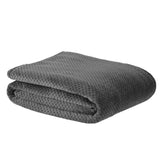 Charcoal Waffle Throw, 150 x 200cm