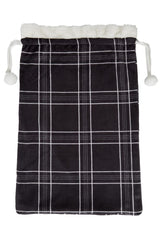 Check fleece Christmas sack