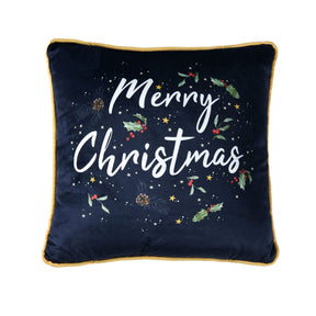 Merry Christmas printed cushion