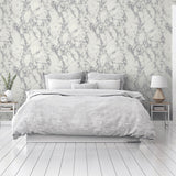 Arthouse Carrara Marble Wallpaper, Light Grey Marble Effect – Paste the Paper, Silver